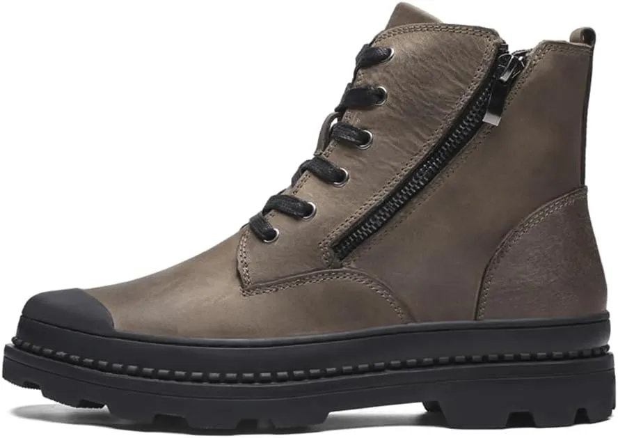 Men's Outdoor Waterproof Hiking Working Boot Non-Slip Hiking Shoes Winter Warm Snow Boots