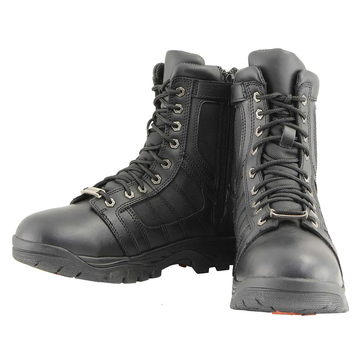 Milwaukee Leather MBM9130WP Mens Black Lace-Up Waterproof Work Boots