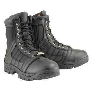 Milwaukee Leather MBM9130WP Mens Black Lace-Up Waterproof Work Boots