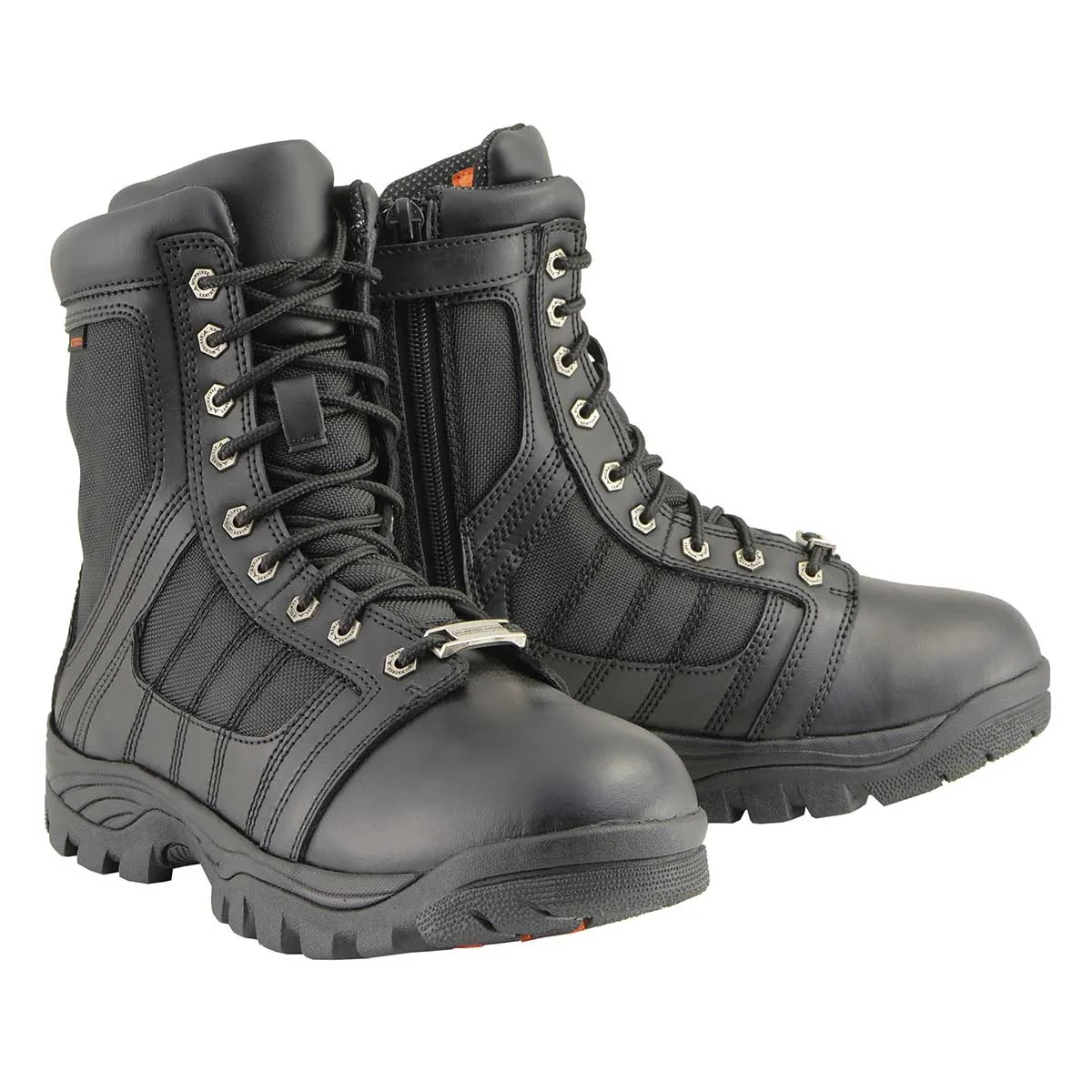 Milwaukee Leather MBM9130WP Mens Black Lace-Up Waterproof Work Boots