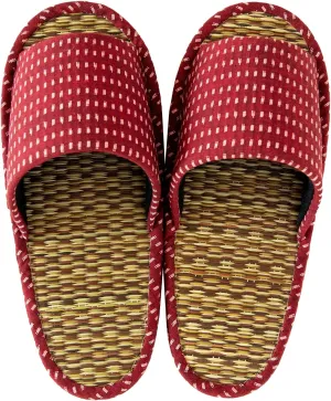 OKA Tatami Slippers, Made in Japan (Grass & Root, Japanese)