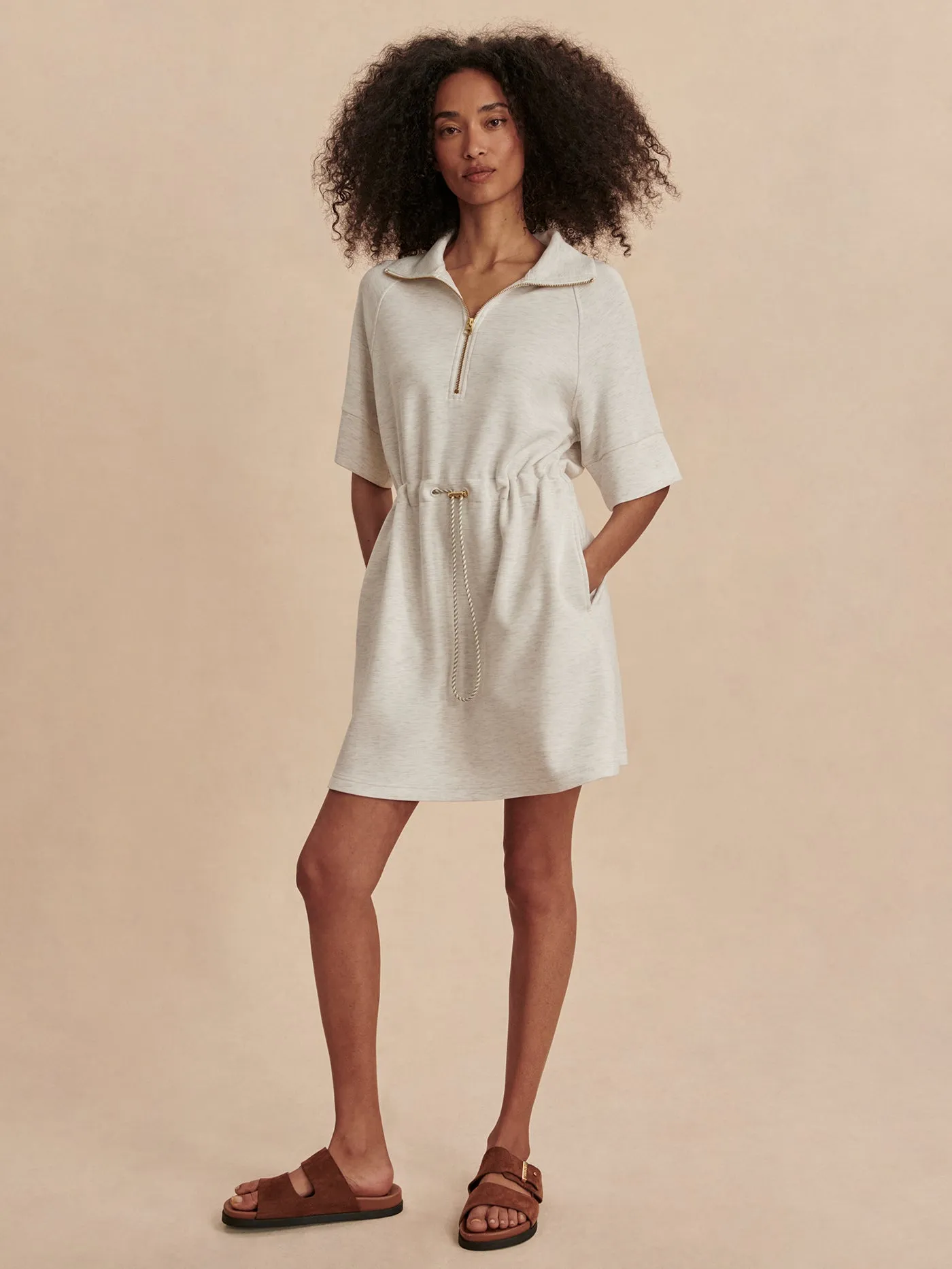 Paisley Half Zip Dress