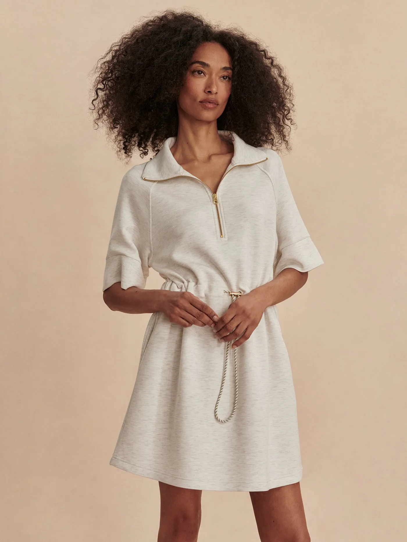 Paisley Half Zip Dress