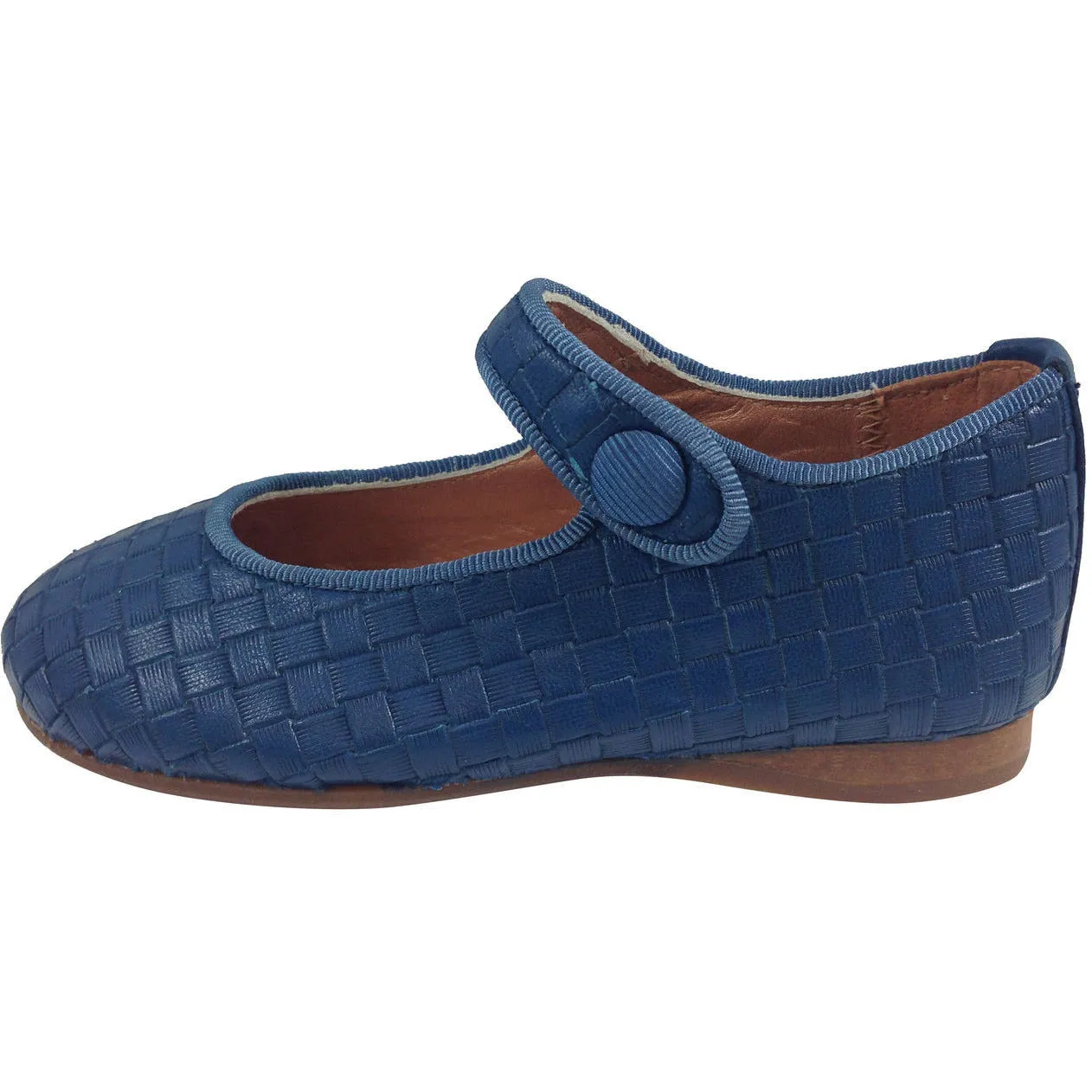 Papanatas by Eli Girl's Blue Cloe Mary Jane Flats