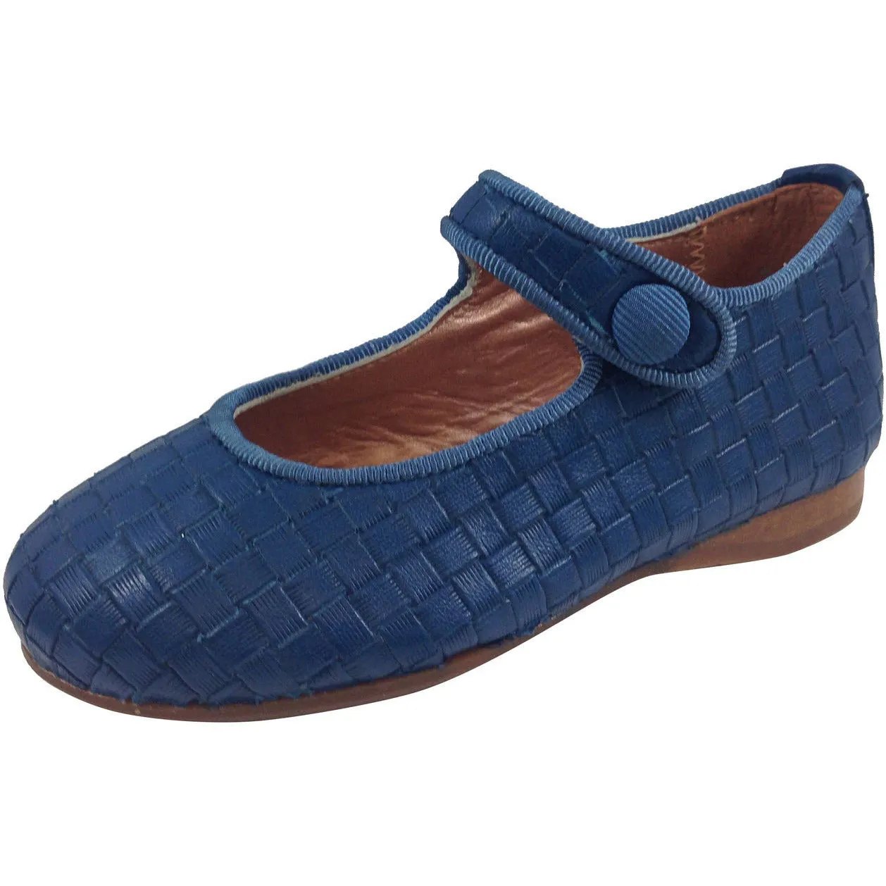 Papanatas by Eli Girl's Blue Cloe Mary Jane Flats