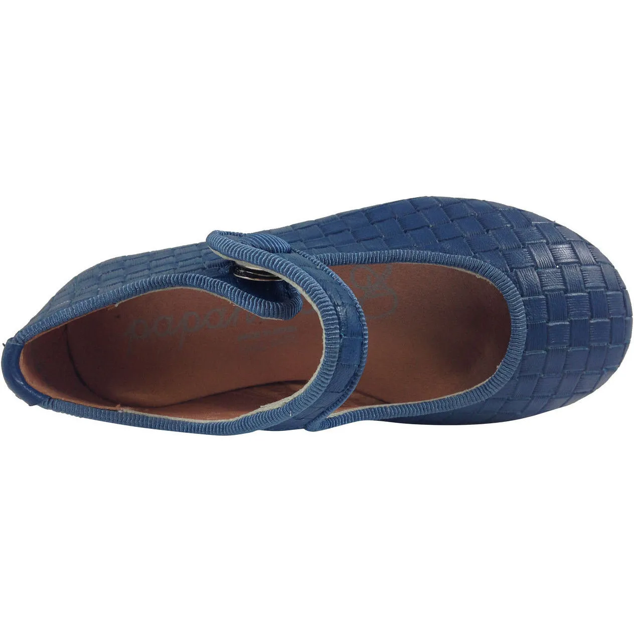 Papanatas by Eli Girl's Blue Cloe Mary Jane Flats