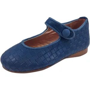Papanatas by Eli Girl's Blue Cloe Mary Jane Flats