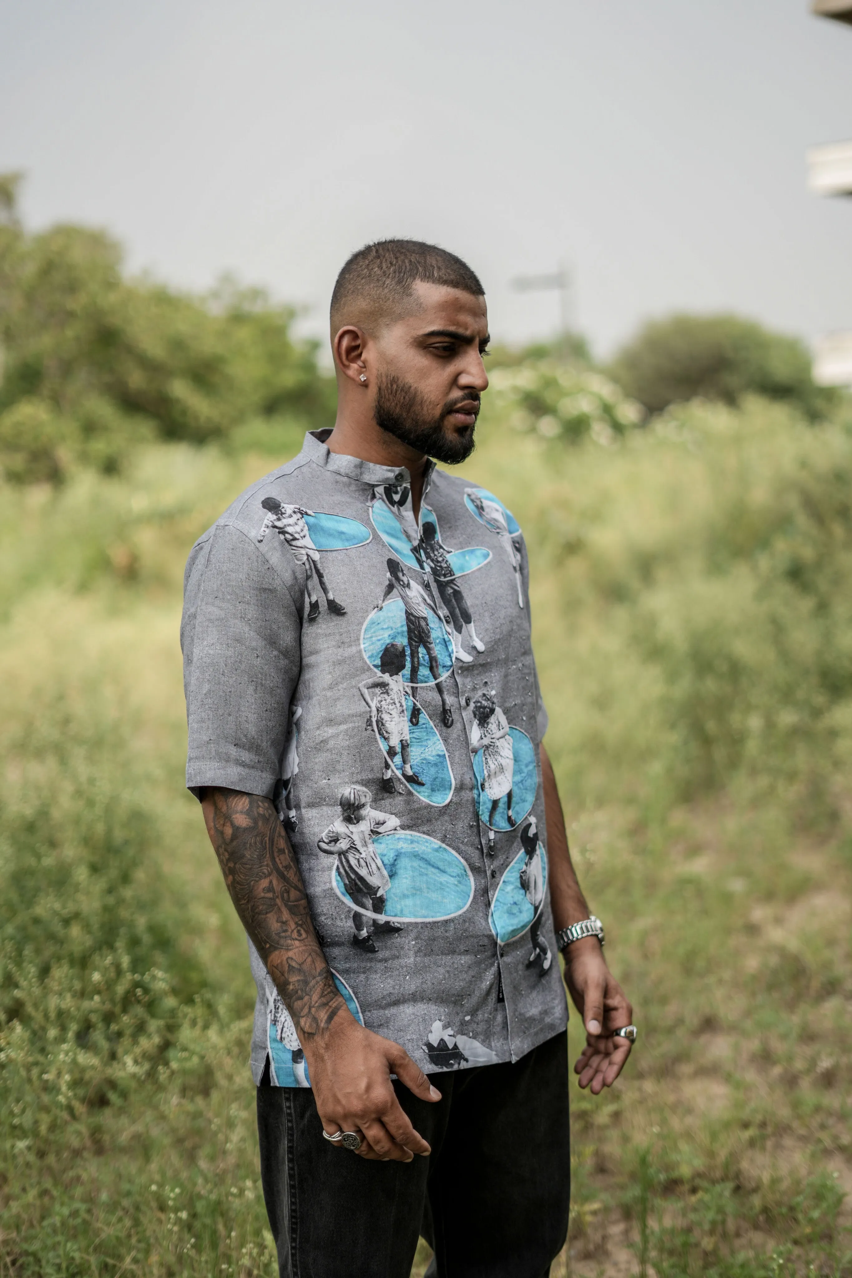 Radiant Ripples (Pure Linen Shirt)  AddysForMen