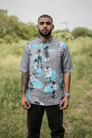 Radiant Ripples (Pure Linen Shirt)  AddysForMen