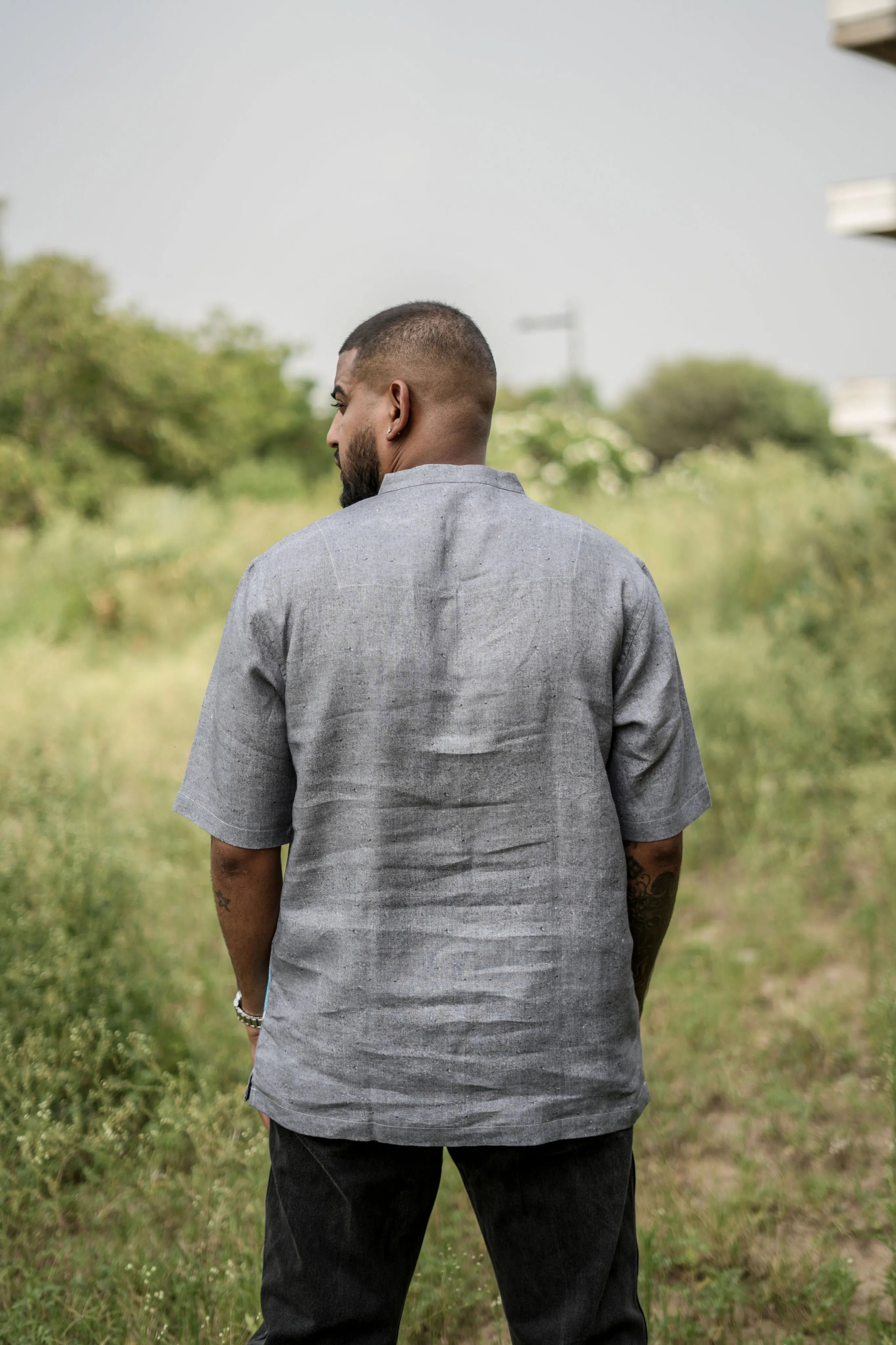 Radiant Ripples (Pure Linen Shirt)  AddysForMen