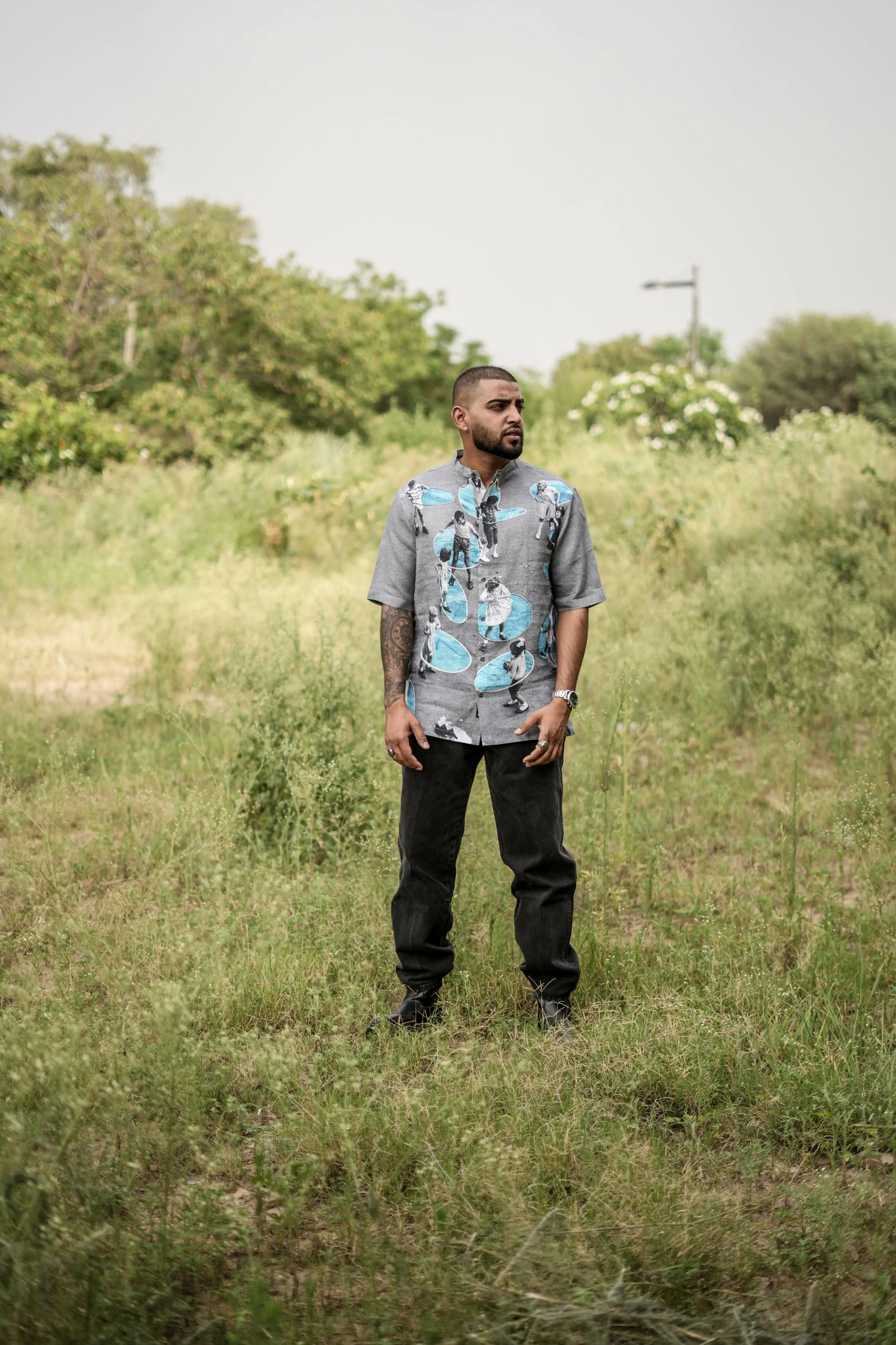 Radiant Ripples (Pure Linen Shirt)  AddysForMen