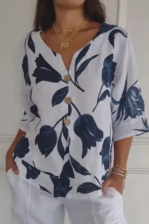 Saar | Elegant Floral Blouse