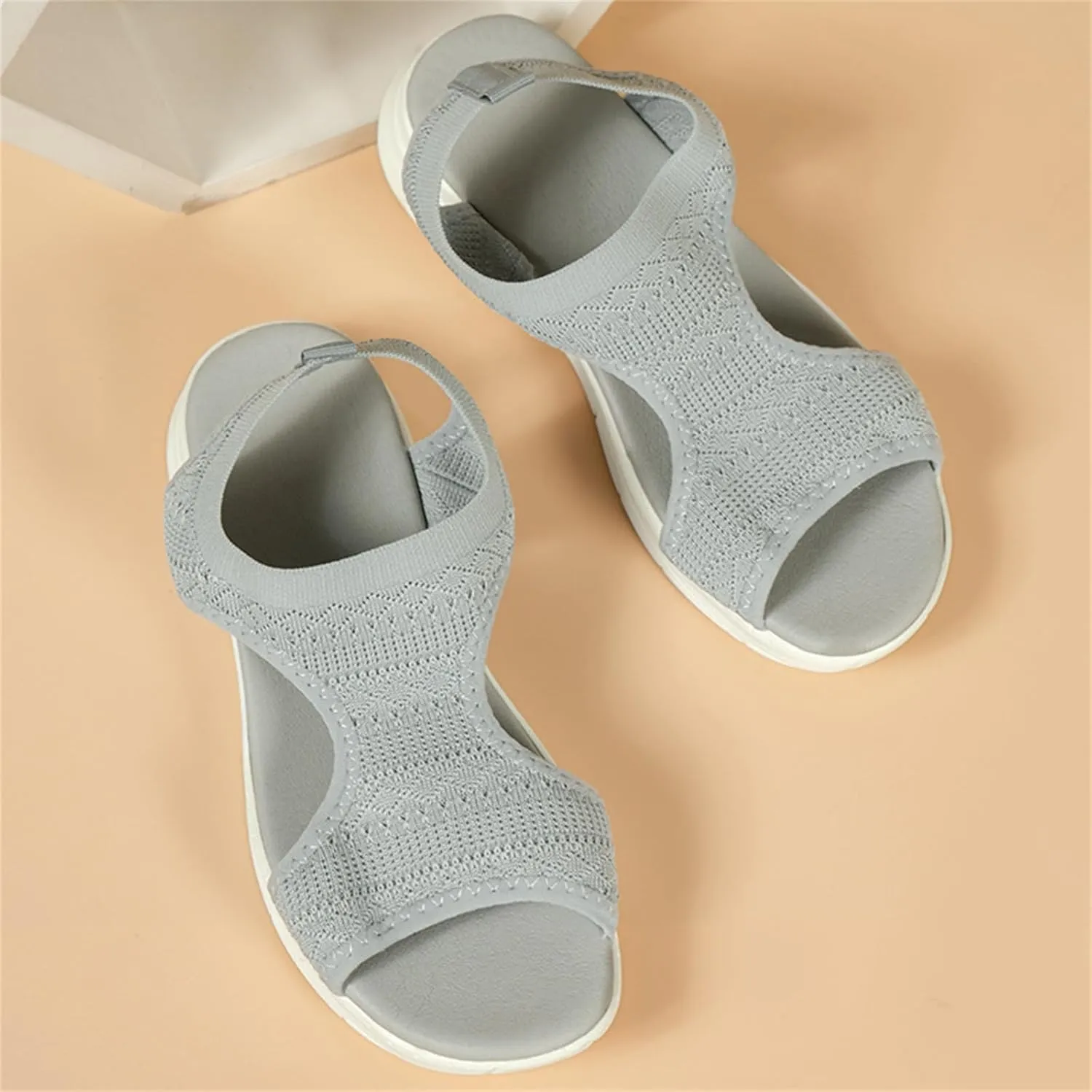 Sandals Women Comfortable Dressy Orthopedic Sandals Arch Support Breathable Summer Walking Slip On Orthotic Shoes