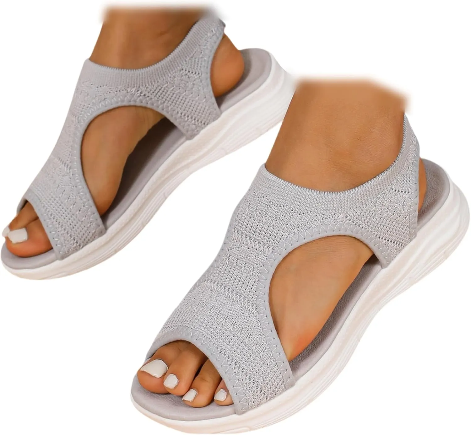 Sandals Women Comfortable Dressy Orthopedic Sandals Arch Support Breathable Summer Walking Slip On Orthotic Shoes