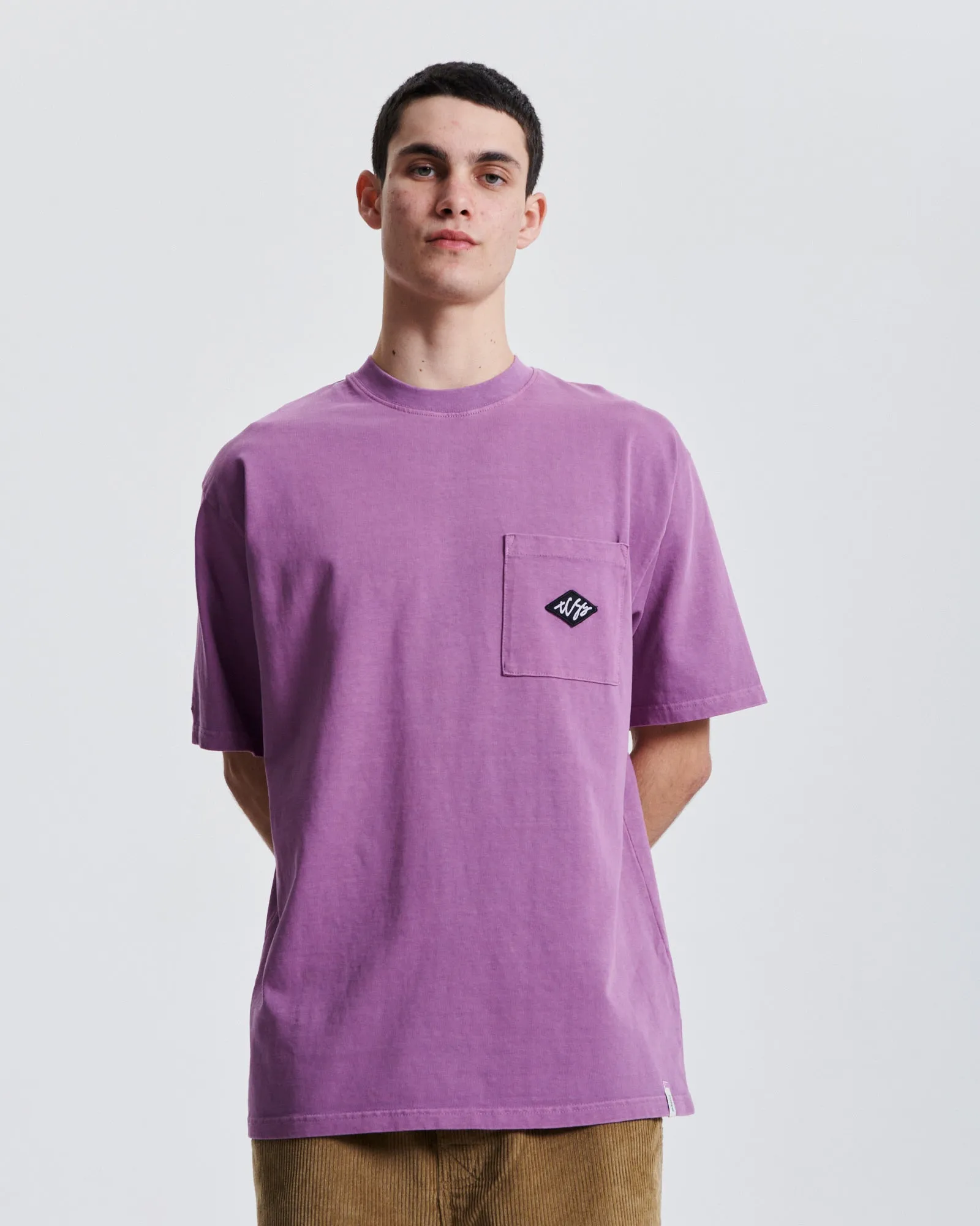 Scribble Pkt Tee - Merlot