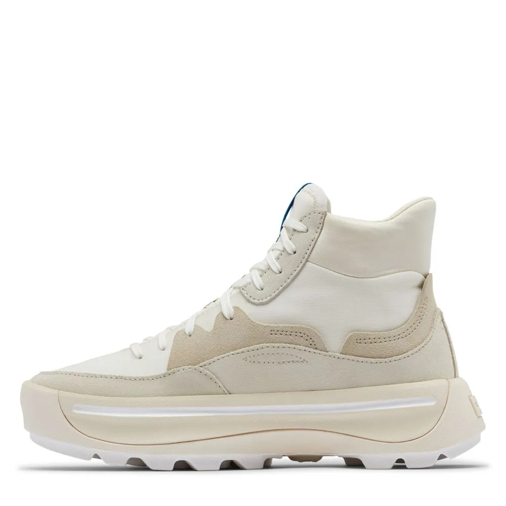 Sorel Women's ONA 530 Mid Sneaker in Chalk/Sea Salt