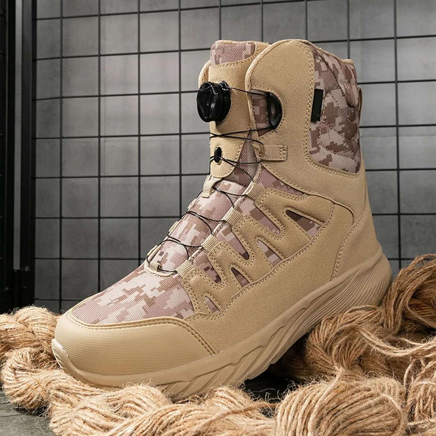 Tactical Combat Boots | Waterproof, Lightweight, Slip-Resistant Hiking Boots for Outdoor, Work, and Military