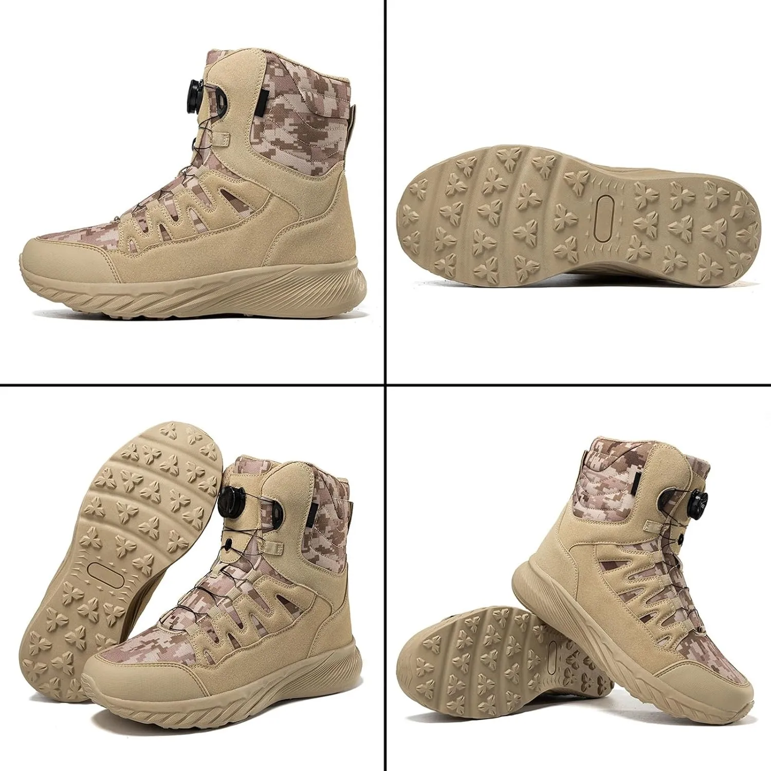 Tactical Combat Boots | Waterproof, Lightweight, Slip-Resistant Hiking Boots for Outdoor, Work, and Military