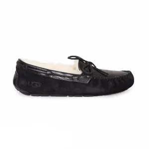 UGG Dakota Croco Black Slippers