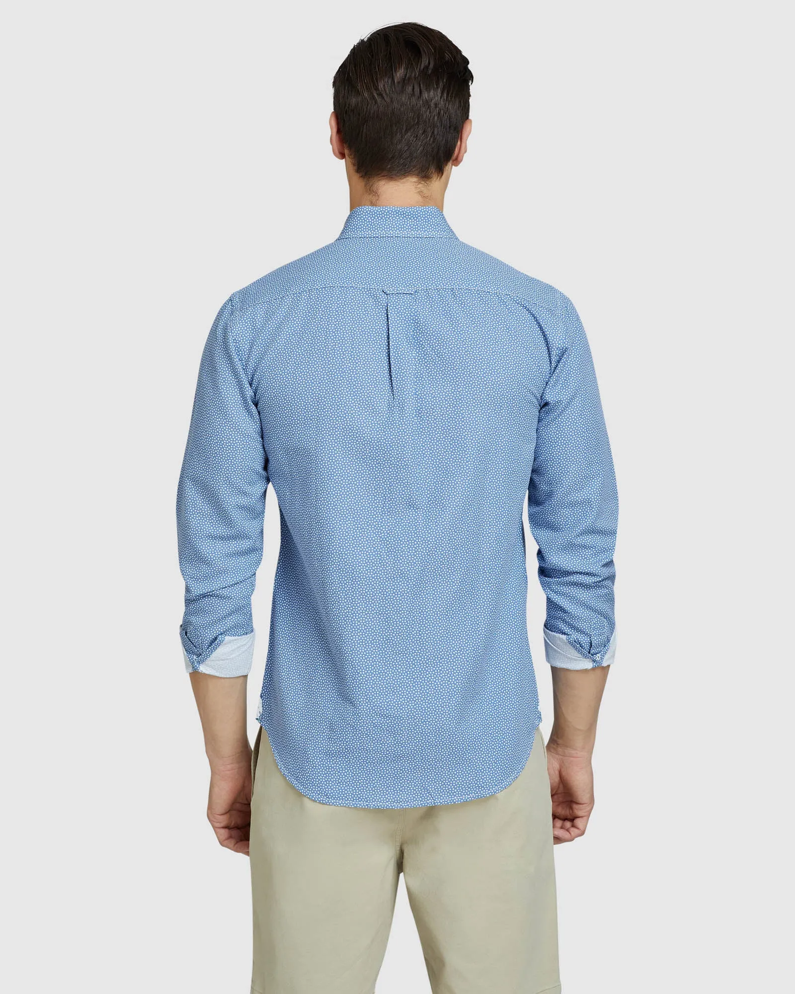 Uxbridge Linen Cotton Star Print Shirt