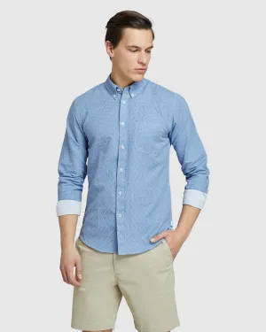 Uxbridge Linen Cotton Star Print Shirt