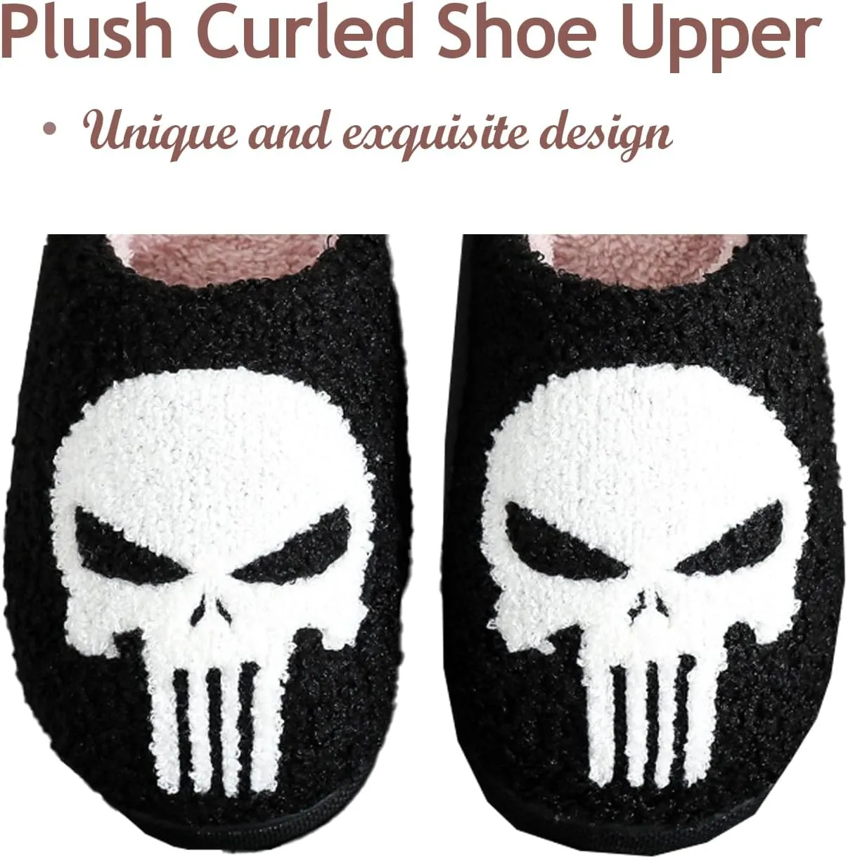 Winter Home Plush Cotton Slippers Cookie Spider Web Pumpkin Dog Halloween Style Floor Plush Fluffy Slippers For Women Men