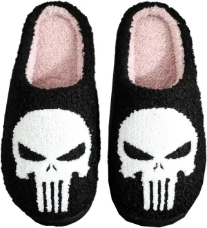 Winter Home Plush Cotton Slippers Cookie Spider Web Pumpkin Dog Halloween Style Floor Plush Fluffy Slippers For Women Men