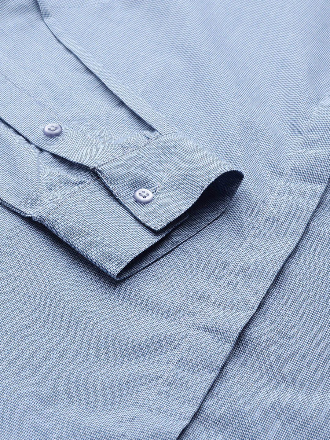 Women Blue Checked Pure Cotton Regular Fit Formal Shirt