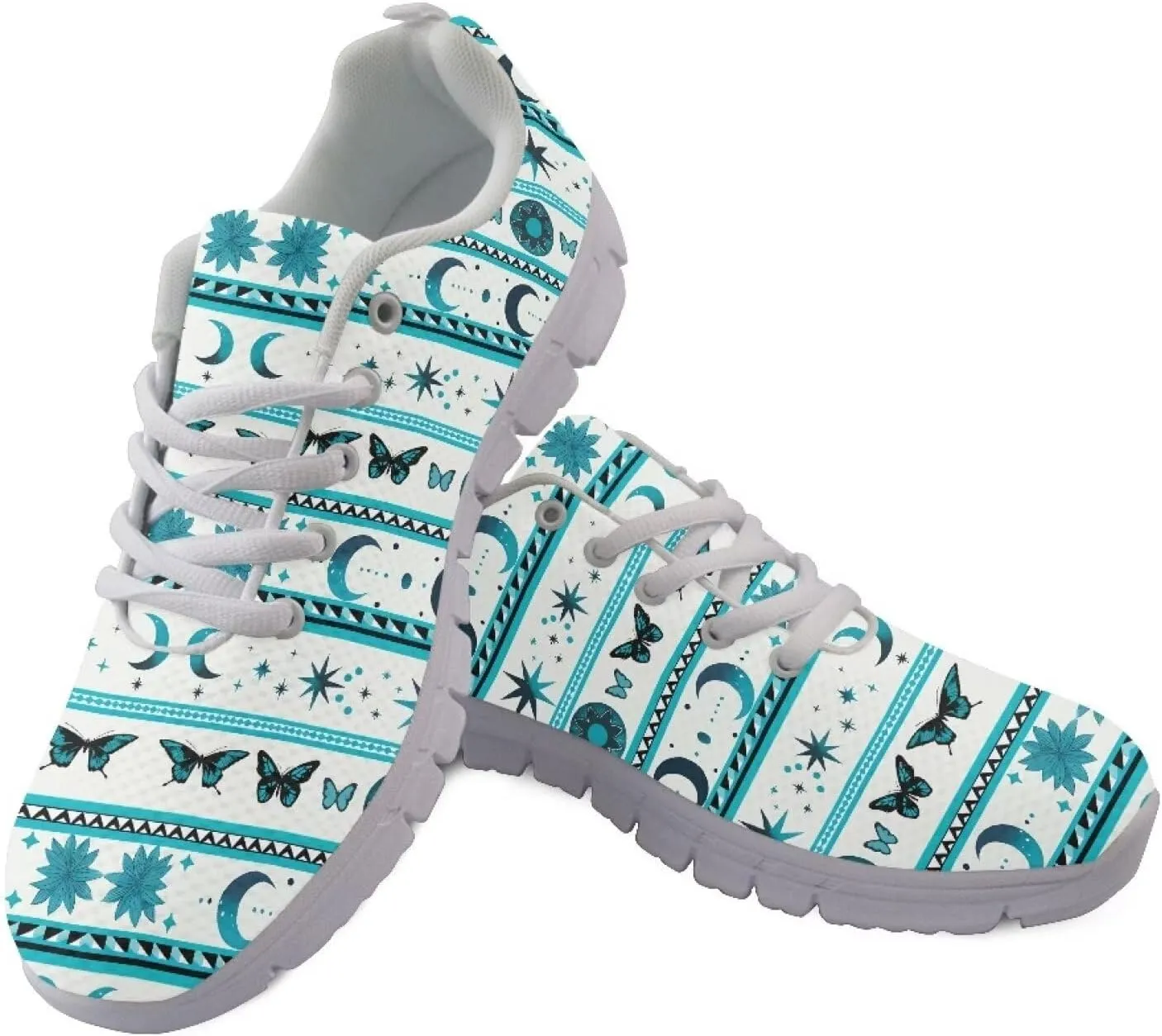 Women Trainers Road Running Shoes Lightweight Breathable Mesh Sports Tennis Sneakers Non Slip Comfort Causal Walking Shoes US 5-12