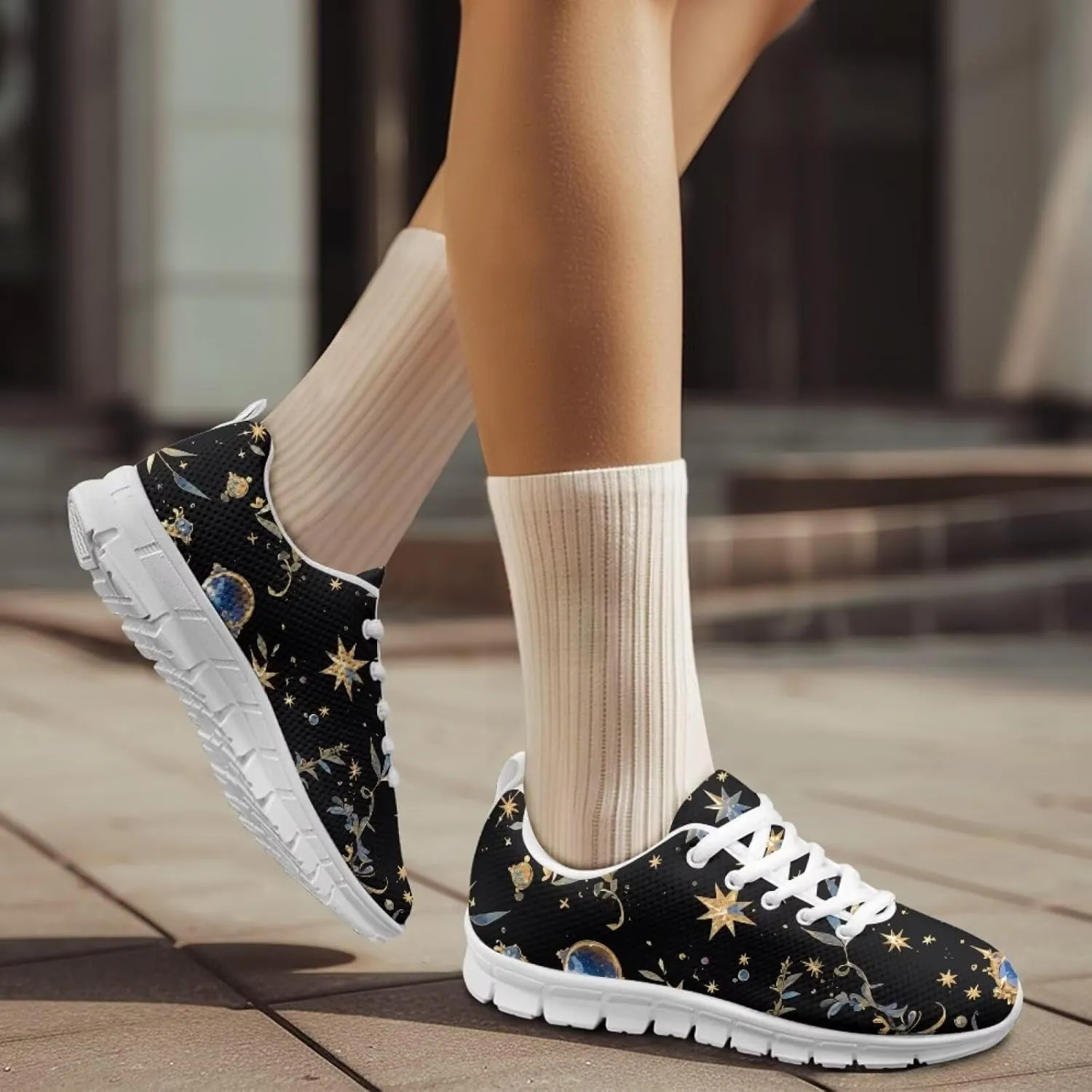 Women Trainers Road Running Shoes Lightweight Breathable Mesh Sports Tennis Sneakers Non Slip Comfort Causal Walking Shoes US 5-12