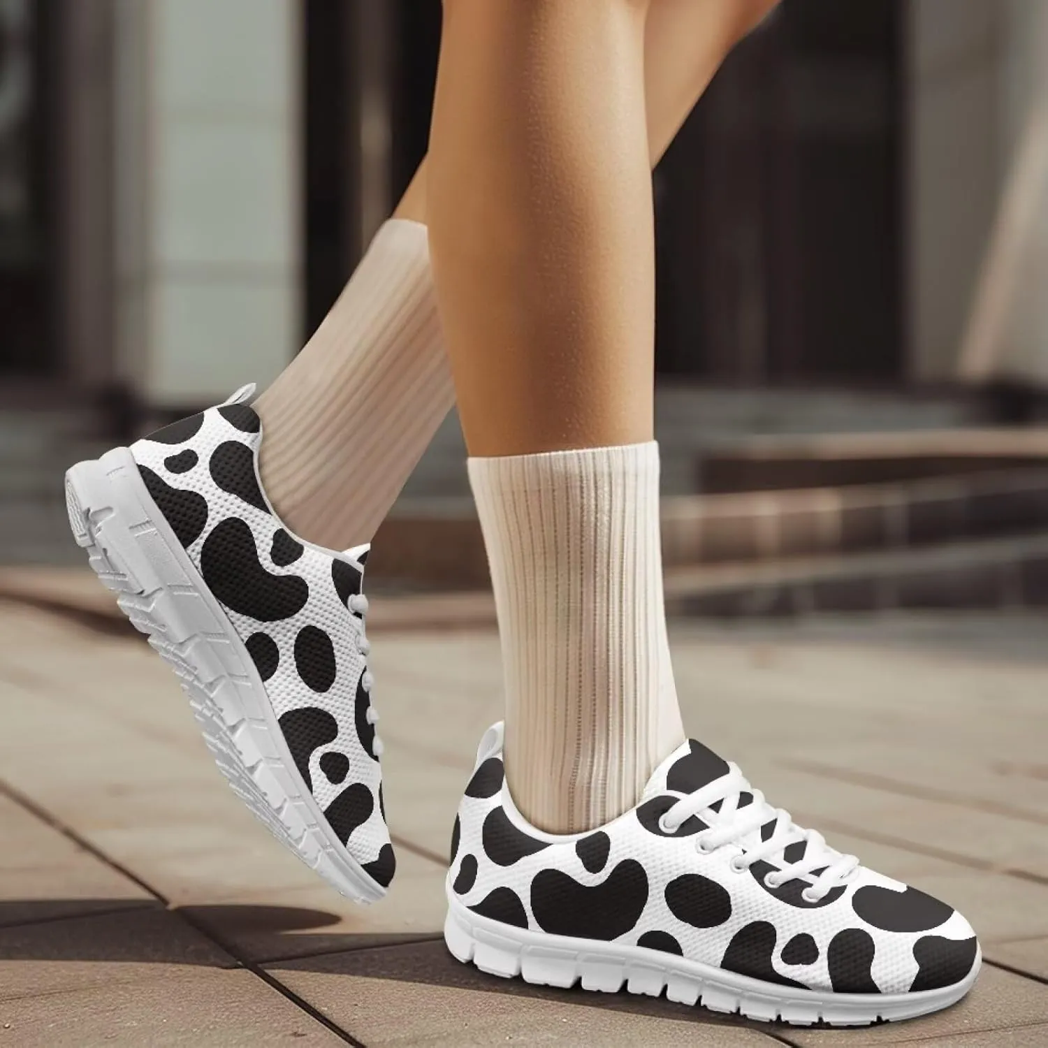 Women Trainers Road Running Shoes Lightweight Breathable Mesh Sports Tennis Sneakers Non Slip Comfort Causal Walking Shoes US 5-12