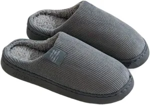 Women's Platform Indoor Slippers, Solid Color Plush Slippers