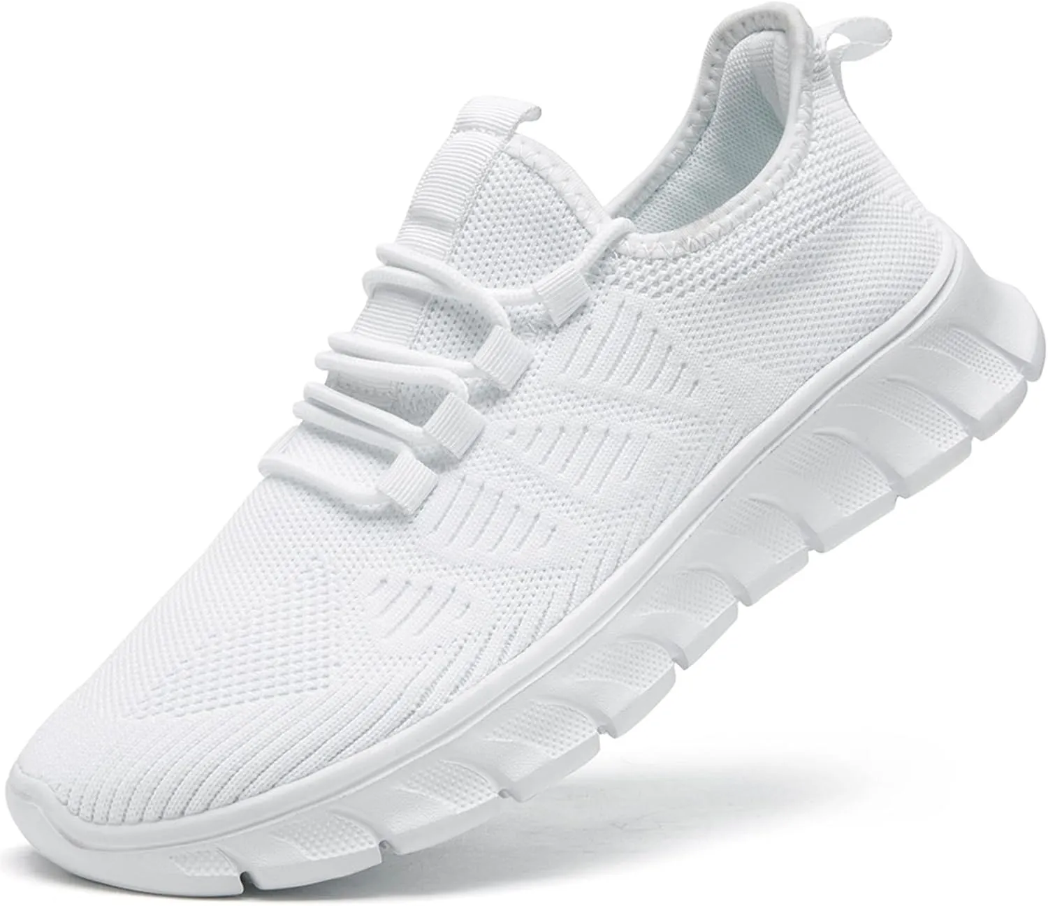 Womens Running Shoes Athletic Sport Workout Gym Shoe Walking Tennis Shoes Non Slip Casual Fashion Sneakers White Size 10