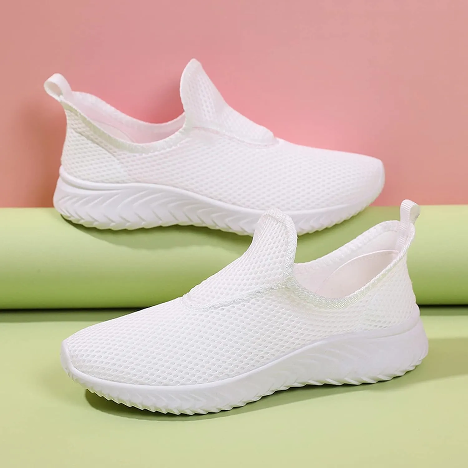 Womens Slip on Sneakers Orthopedic Shoes for Women Casual Breathable Tennis Shoes Work Shopping Travel