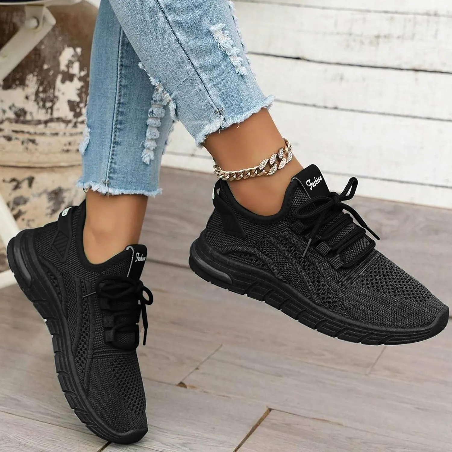 Womens Slip On Tennis Running Shoes Non Slip Fashion Sneakers Mesh Walking Shoes Gym Workout Breathable Work Shoes Comfortable Women's Athletic Shoes Lightweight
