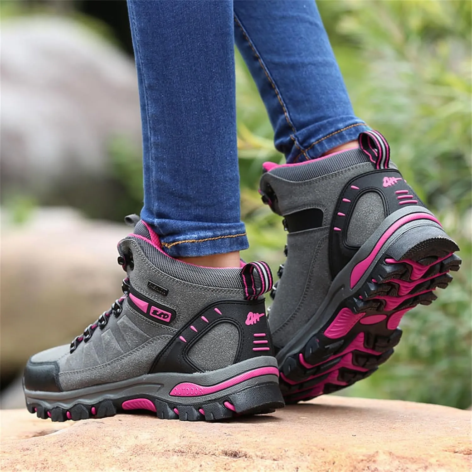 Women's Walking Boots Waterproof Trekking & Hiking Shoes For Backpacking Camping Trails Outdoor Walking Fashionable Women's Shoes