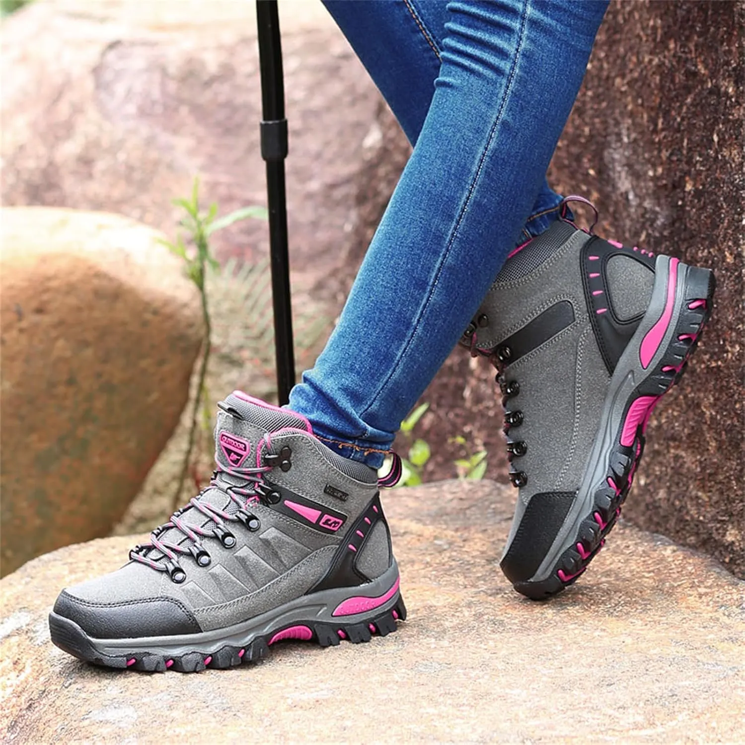 Women's Walking Boots Waterproof Trekking & Hiking Shoes For Backpacking Camping Trails Outdoor Walking Fashionable Women's Shoes