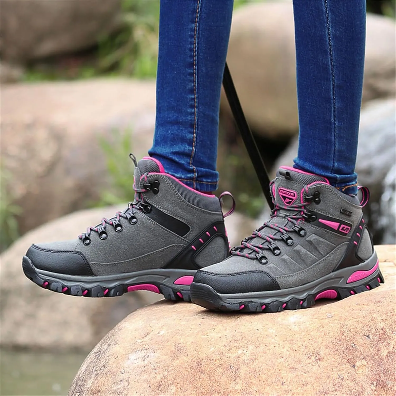 Women's Walking Boots Waterproof Trekking & Hiking Shoes For Backpacking Camping Trails Outdoor Walking Fashionable Women's Shoes