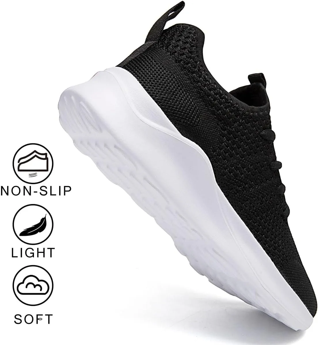 Women's Walking Shoes Tennis Sneakers Casual Lace Up Lightweight Running Shoes Slip On Gym Out Workout Shoes